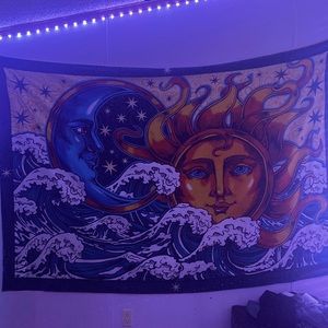 Sun and moon tapestry